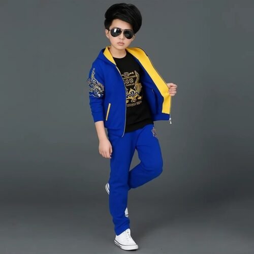 Hoodie+Pant+T-Shirt 3 Piece Winter Combo Set For Kids (TNB)